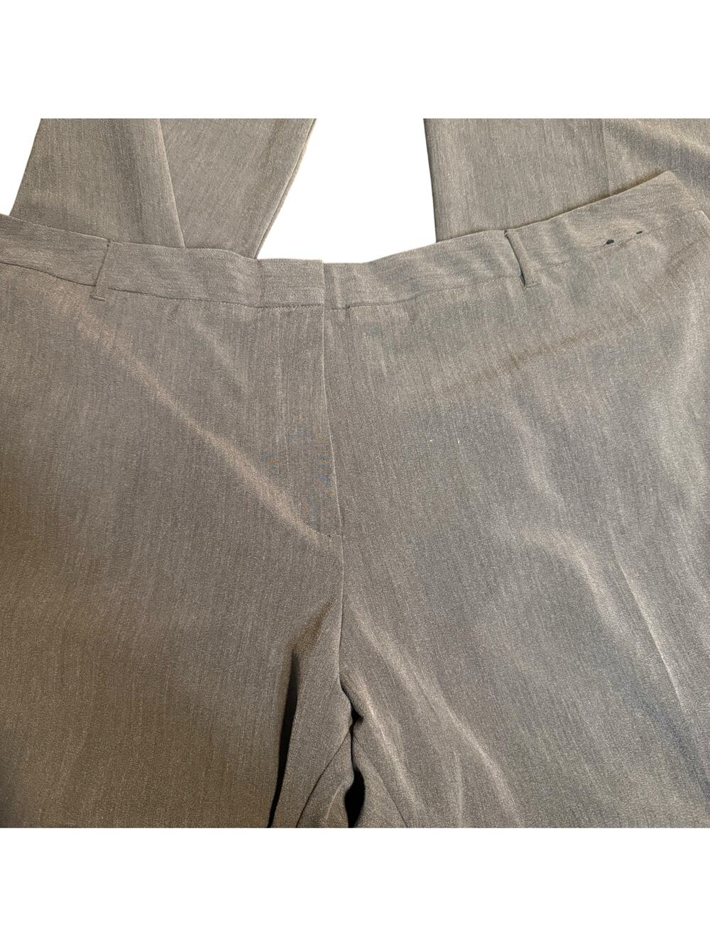 Avenue Wide Leg Tailored Dress Trousers, Greige, Women's Plus Size 30W